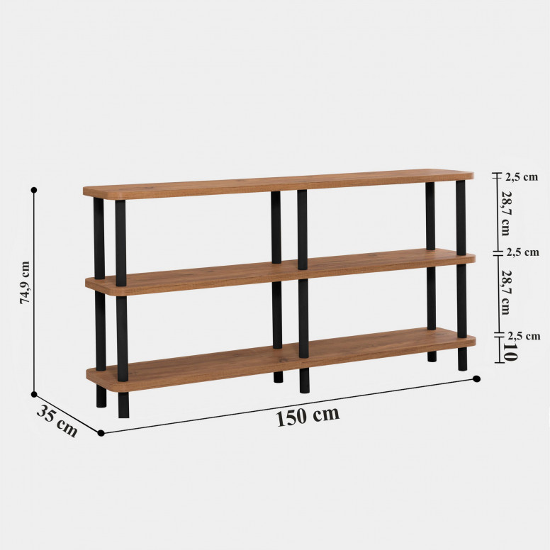 Biblioteca Raca - Negru - 5 | YEO