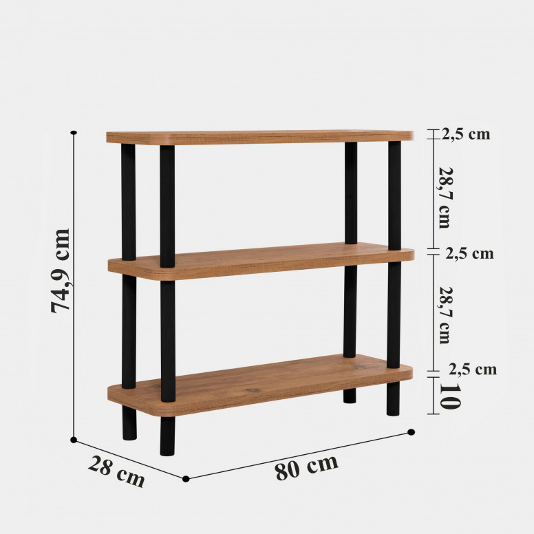 Biblioteca Step - Negru - 5 | YEO