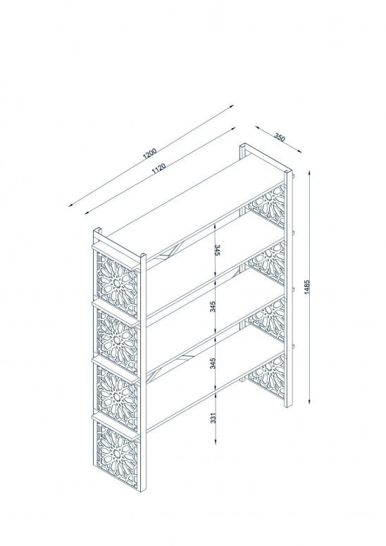 Biblioteca Sultan Walnut - 4 | YEO