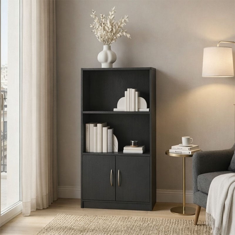 Biblioteca, Tekaro, Antracit, 30x60x120 cm