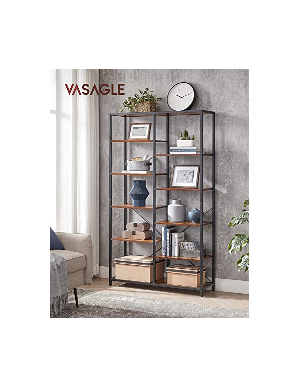 Biblioteca, Vasagle, Maro Rustic, LLS155B01, 30 x 100 x 170 cm - 1 | YEO