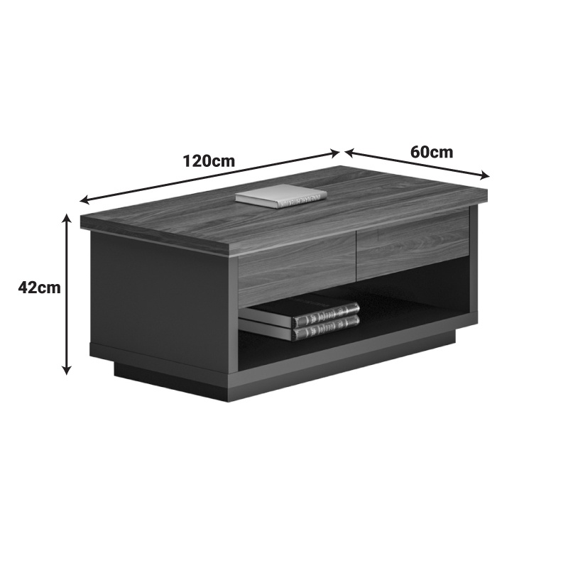 Birou directoral Oscar Nuc 120x60x42 cm
