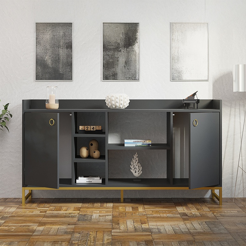 Bufet Delta, Pako World, Antracit, 160x40x85 cm - 2 | YEO
