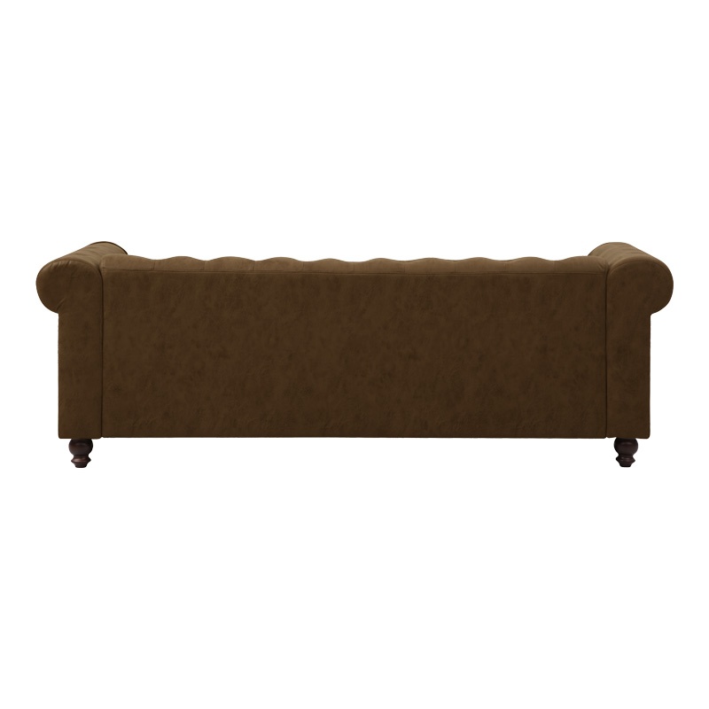 Canapea cu 2 locuri Chesterfield Maro 203x84x67 cm - 3 | YEO