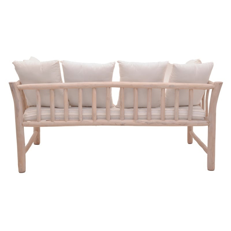 Canapea cu 2 locuri pentru gradina de gradina Dranjere Boho Pako World Natural 167x80x71 cm - 2 | YEO