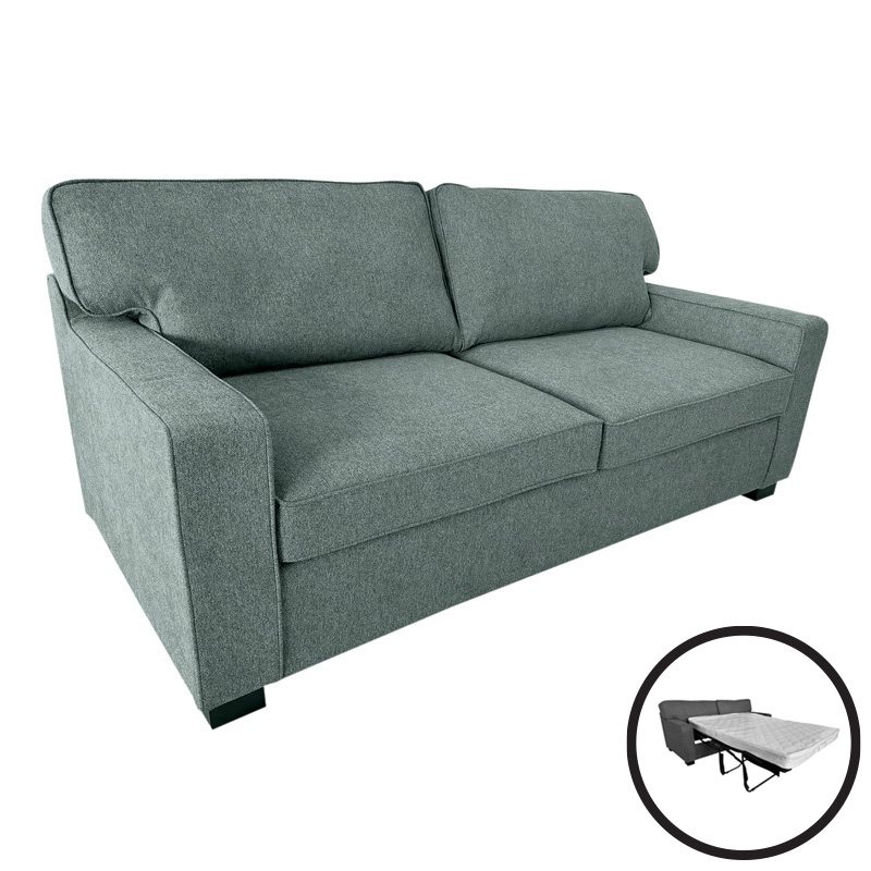 Canapea extensibila 2 locuri Polaris, Pako World, Verde, 181x91x83 cm