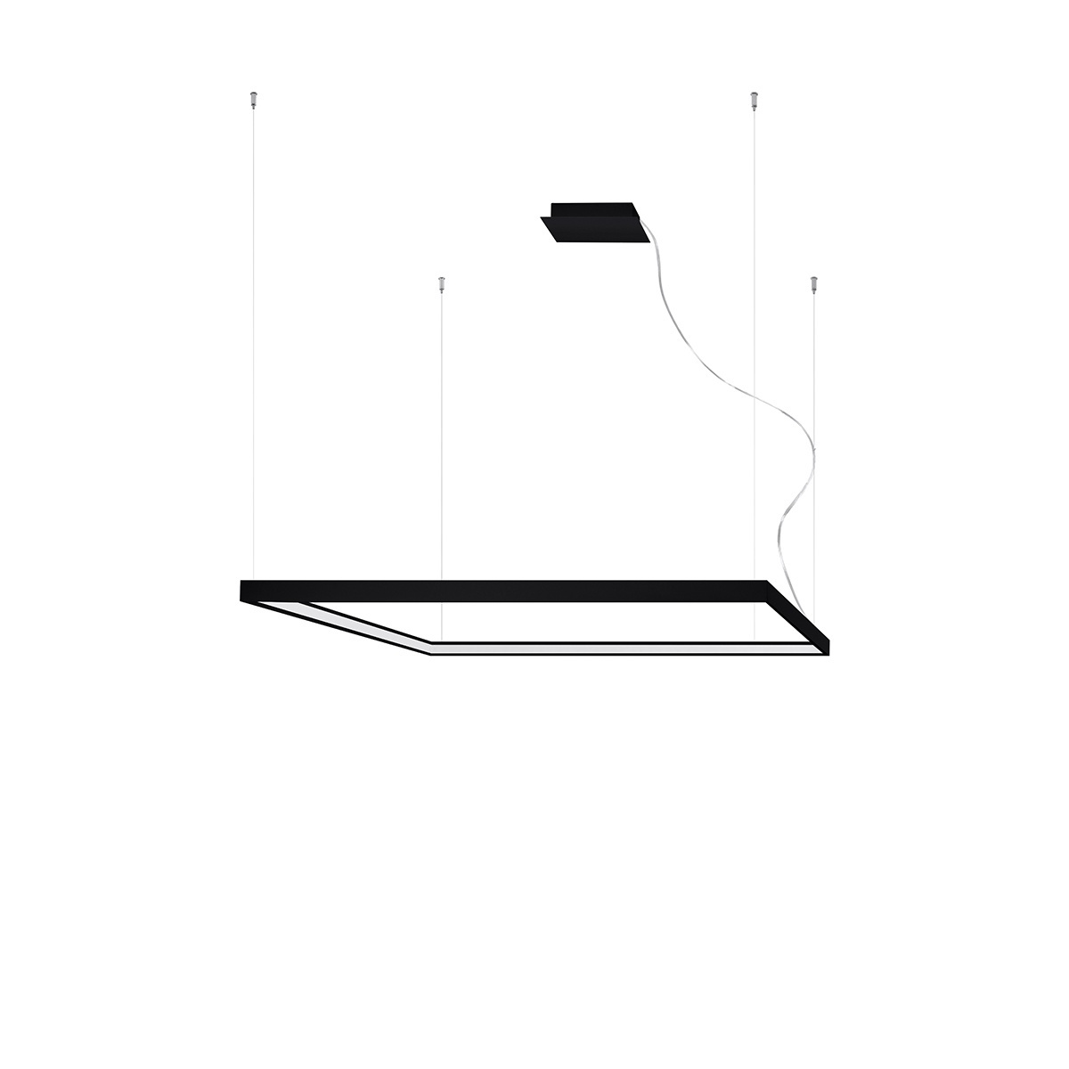 Candelabru LED Nelya Negru 3000K 110x110x150 cm