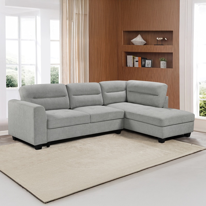 Coltar stanga Camile, Pako World, Textil, Antracit, 270x174x95 cm - 1 | YEO