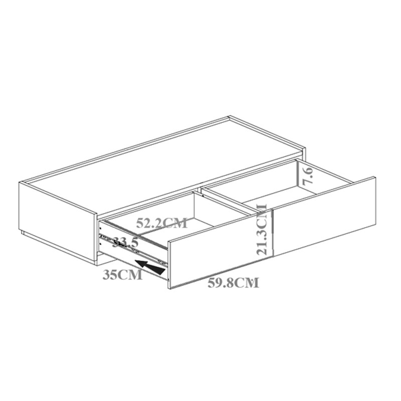 Comoda Sonlen, Pako World, Stejar, MDF, 120x40x72 cm