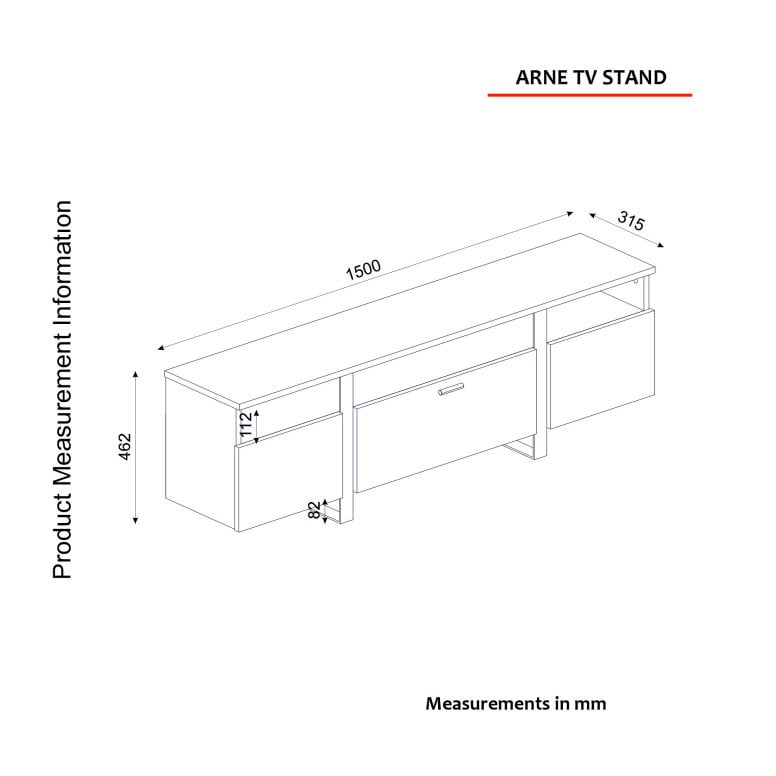 Comoda TV Arne - 7 | YEO