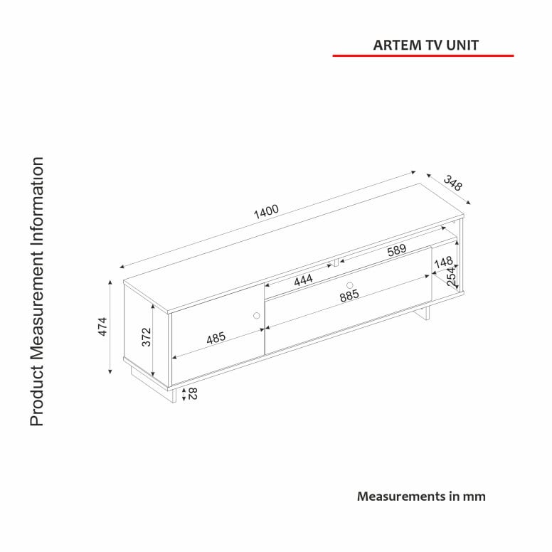 Comoda TV Artem - 6 | YEO