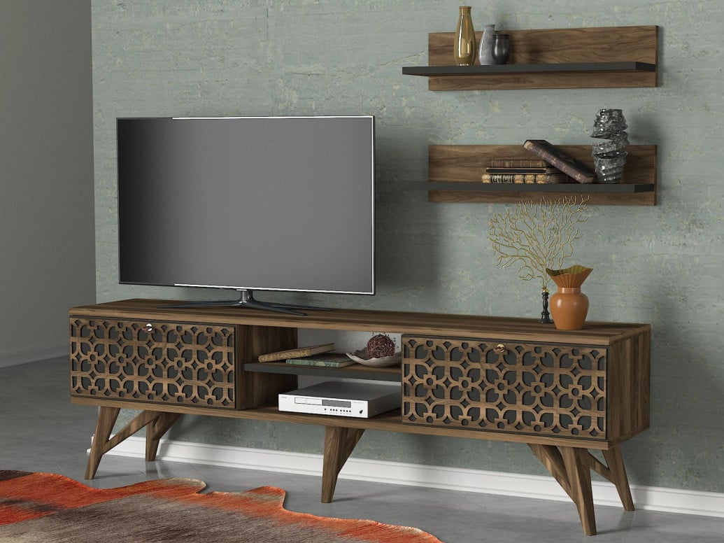 Comoda TV Fina - Walnut - 1 | YEO