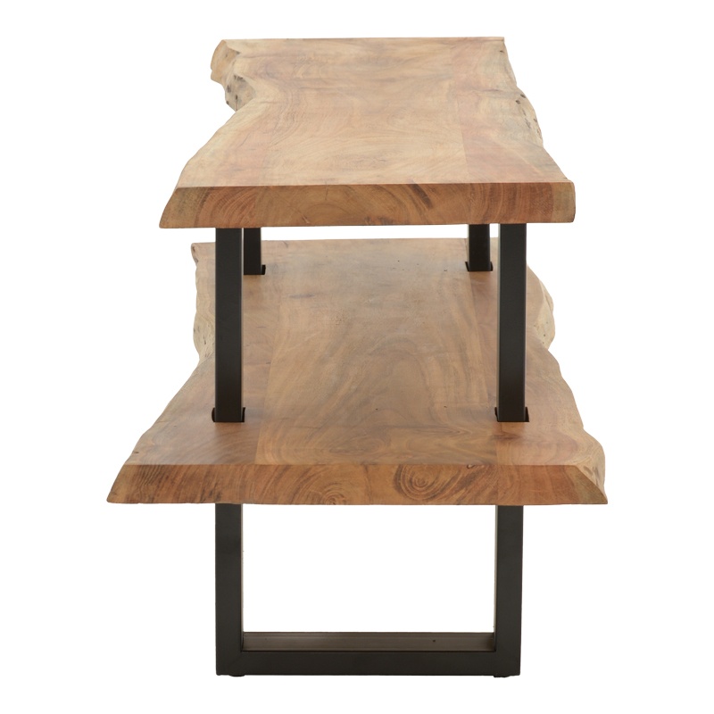 Comoda TV Fuji din lemn masiv de acacia naturala 140x40x52 cm - 2 | YEO