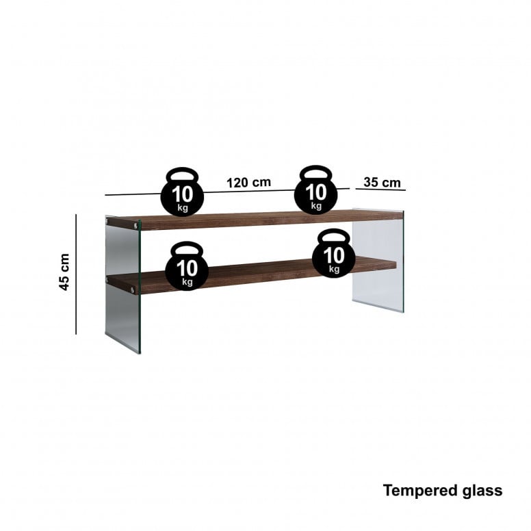 Comoda TV TV1003 Walnut - 4 | YEO