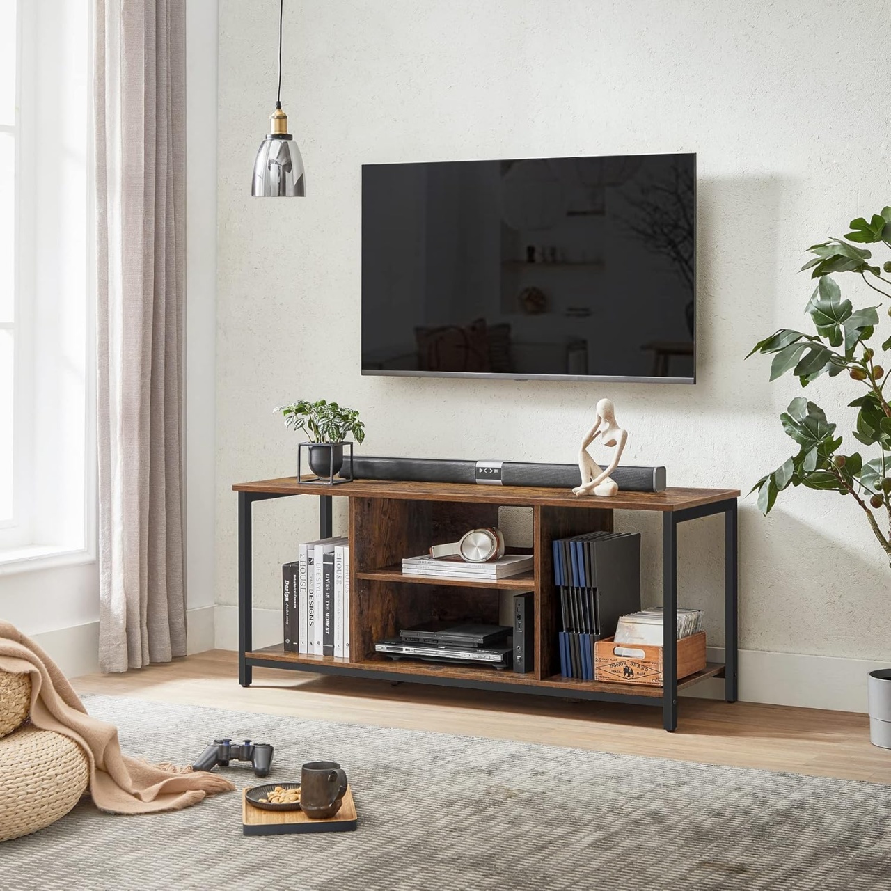 Comoda TV, Vasagle, Maro, 120 x 40 x 50 cm - 1 | YEO