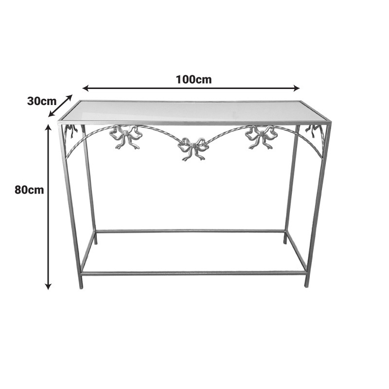 Consola Frensia Auriu 100x30x80 cm