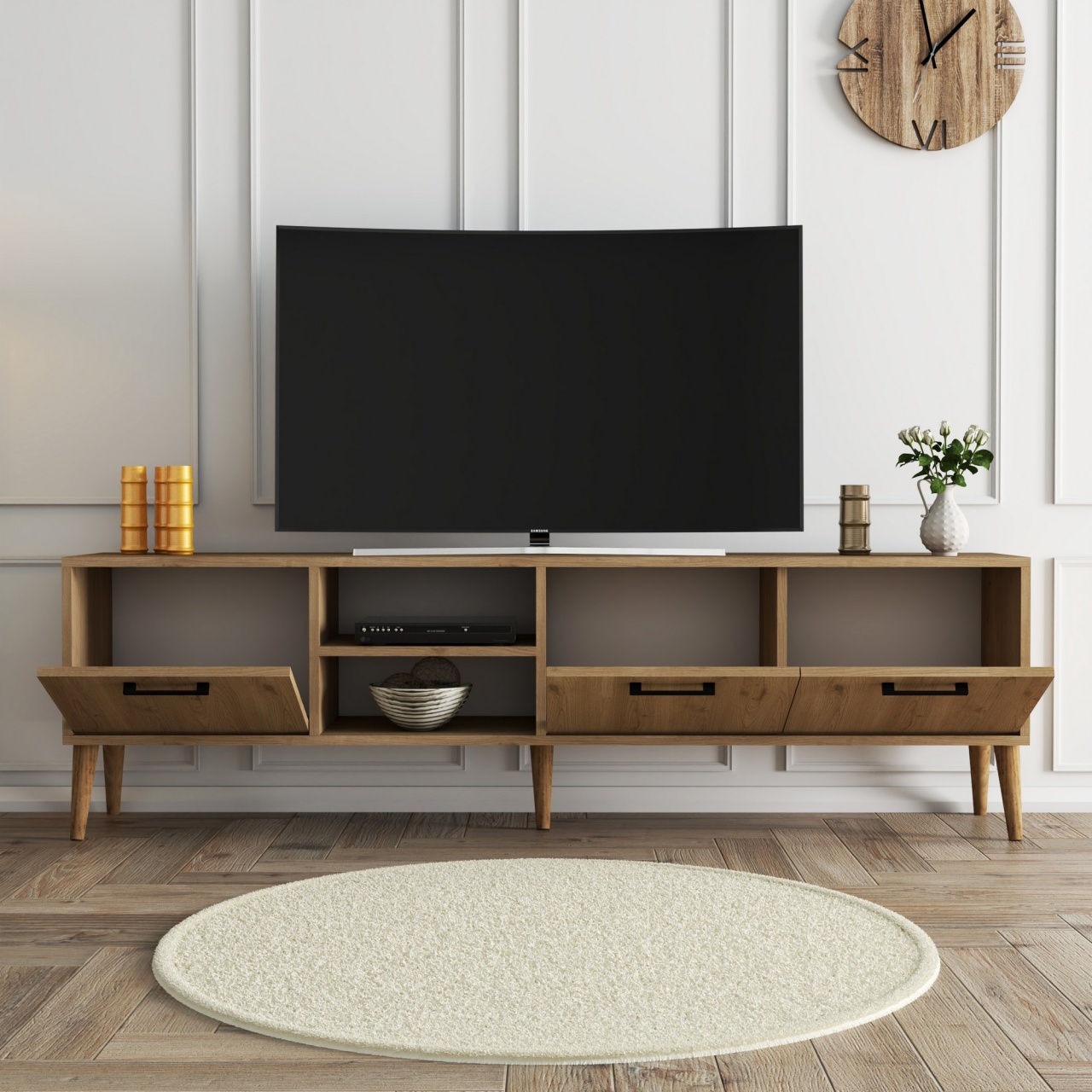 Consola TV Exxen Stejar 180x53x35 cm - 2 | YEO