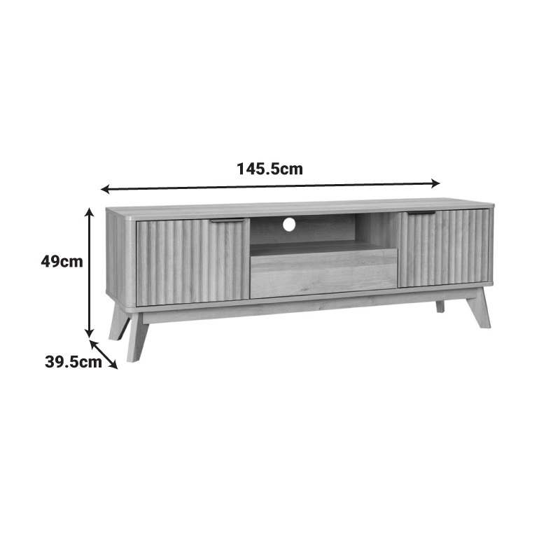 Consola TV Hamea Natural 145x39.5x49 cm