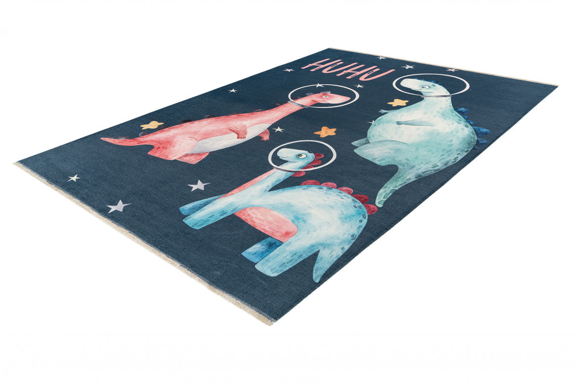 Covor eco copii My Greta Albastru inchis 115x170 cm - 4 | YEO