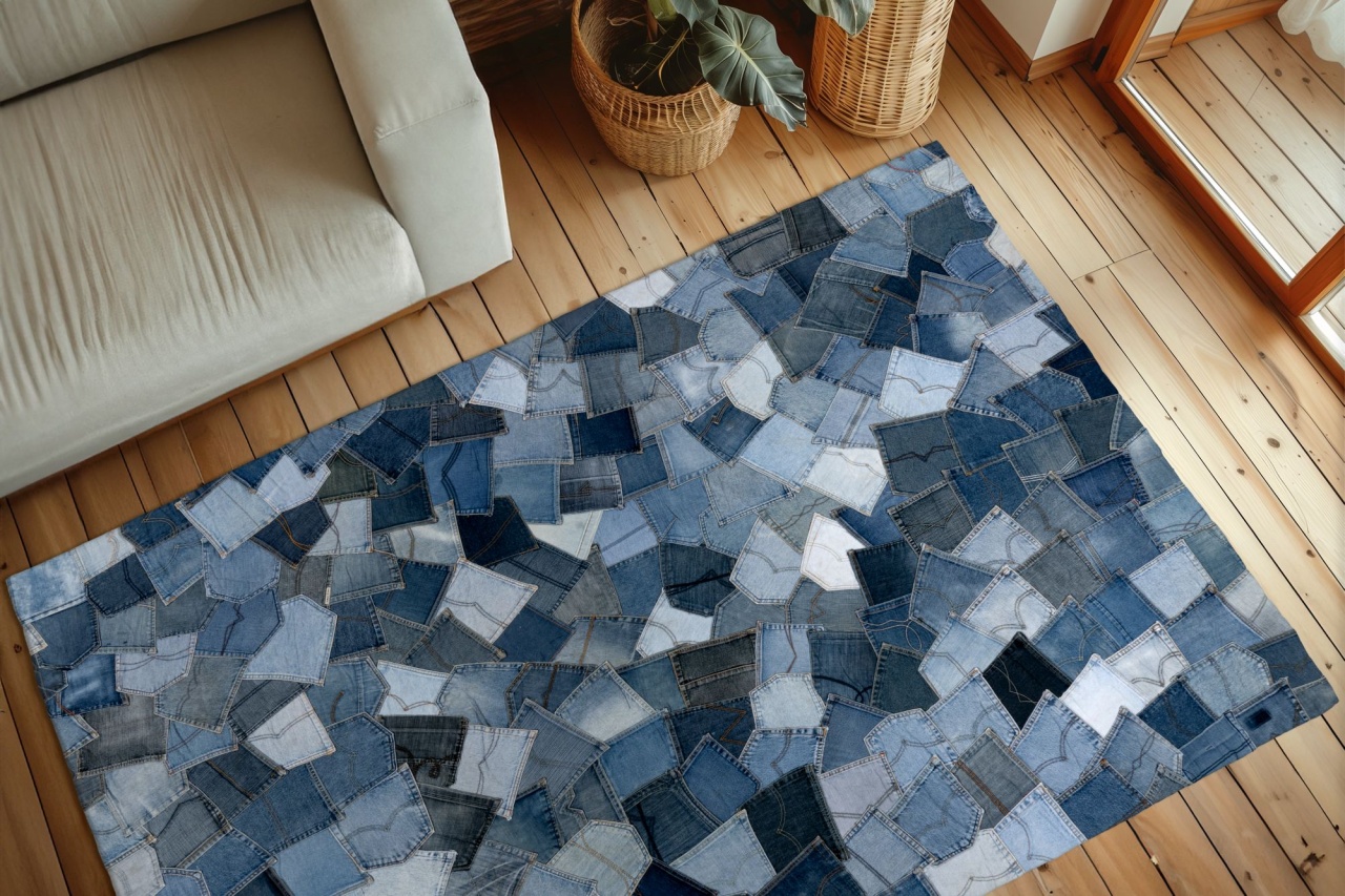 Covor eco Denim Pocket Albastru 80x150 cm - 2 | YEO