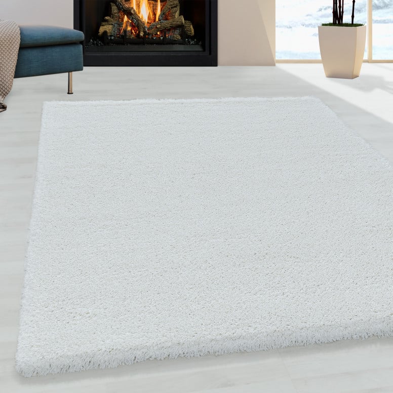 Covor Fluffy Alb 200x290 cm