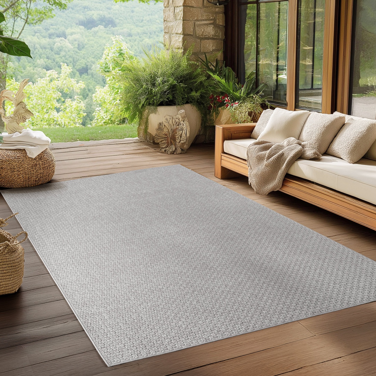 Covor Ibiza V1 Gri 240x340 cm - 1 | YEO