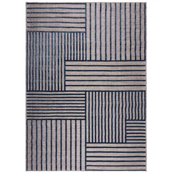 Covor Piatto Vigo Blocks Albastru 200X290 cm, Flair Rugs - 1 | YEO