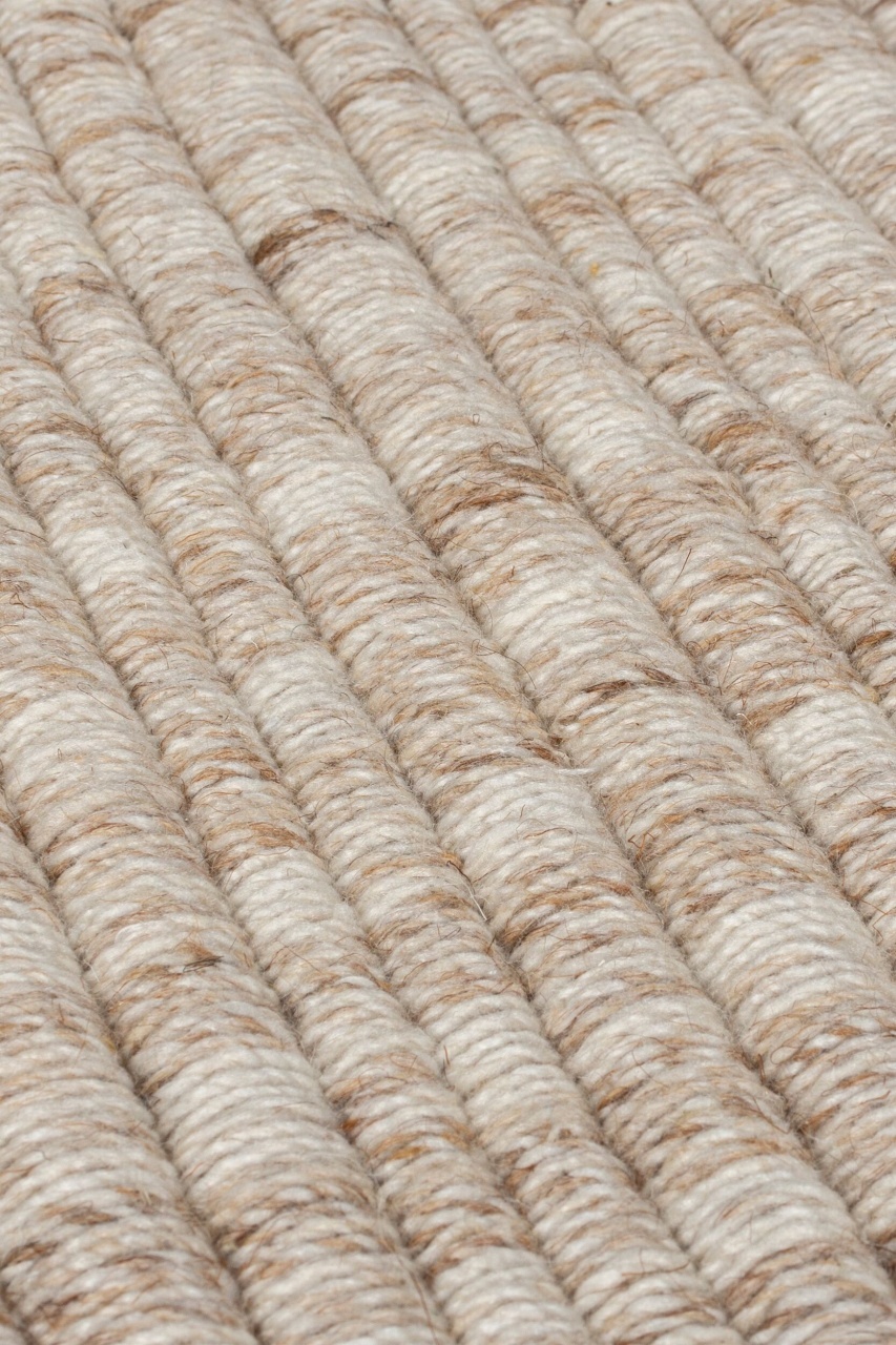 Covor Rene Fringed Ribbed Bej 200x290 cm, Flair Rugs