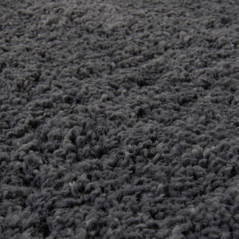Covor rotund Feather Soft CHARCOAL 200X200 cm, Flair Rugs