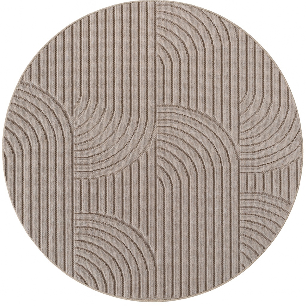 Covor rotund Helix V2 Bej 80x80 cm - 2
