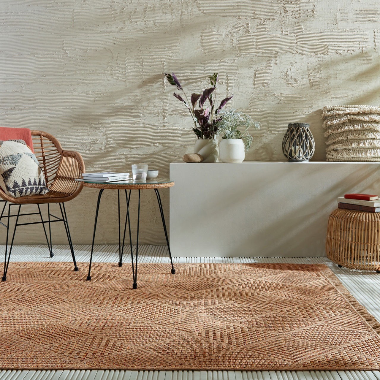 Covor Sylvie Nora Diamond Natural 200X290 cm, Flair Rugs