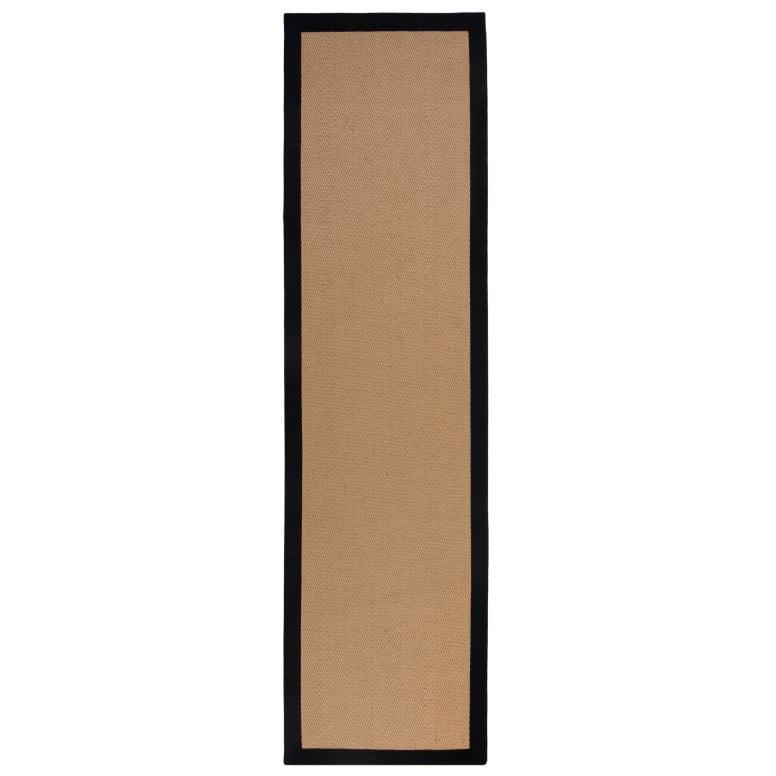 Covor traversă Kira Jute Negru 60X600 cm, Flair Rugs