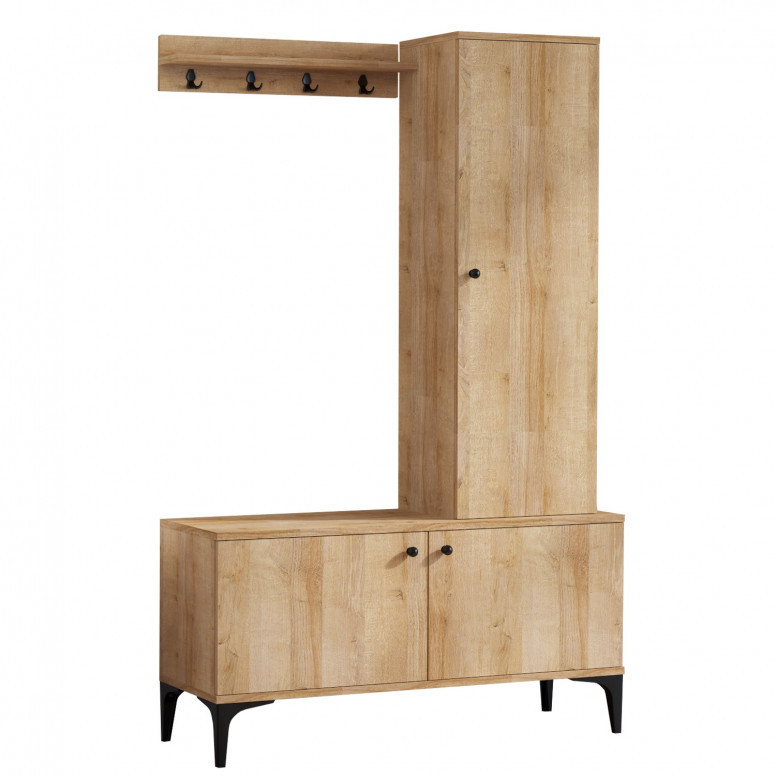 Cuier Hol Lex Oak-Negru - 2 | YEO