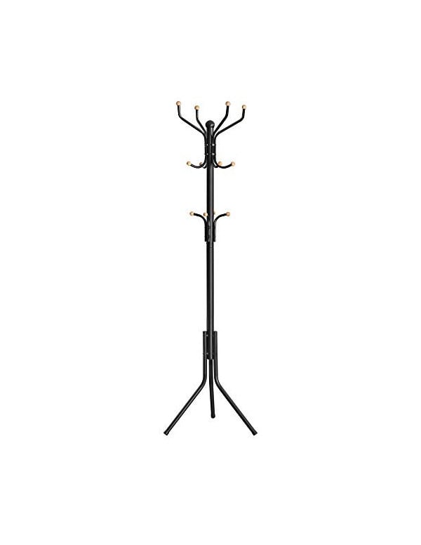 Cuier tip pom, Songmics, Metal, Negru, 182 cm