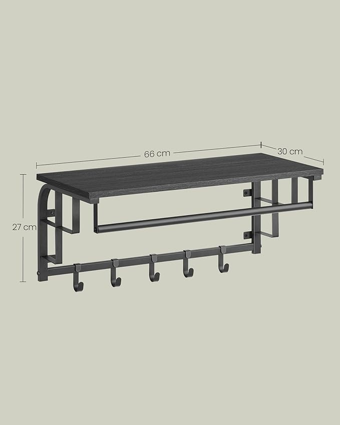 Cuier Vasagle Gri 66x30x27 cm