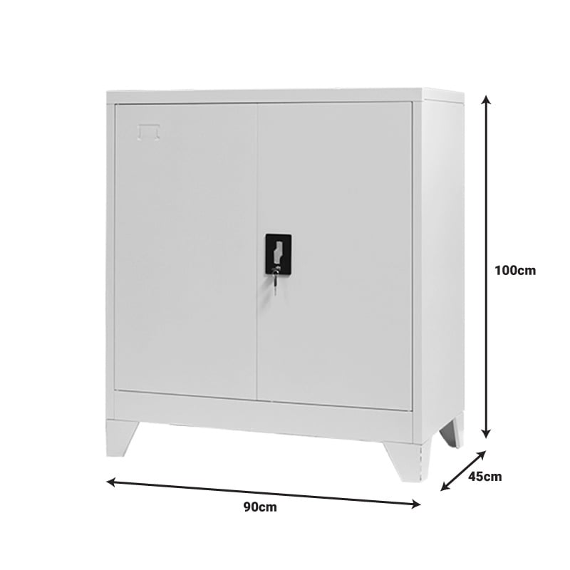 Dulap metalic Armon gri deschis 90x45x100 cm