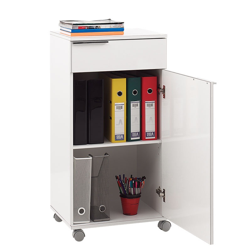 Dulap mobil Chad, Pako World, Alb, 50x40x100 cm