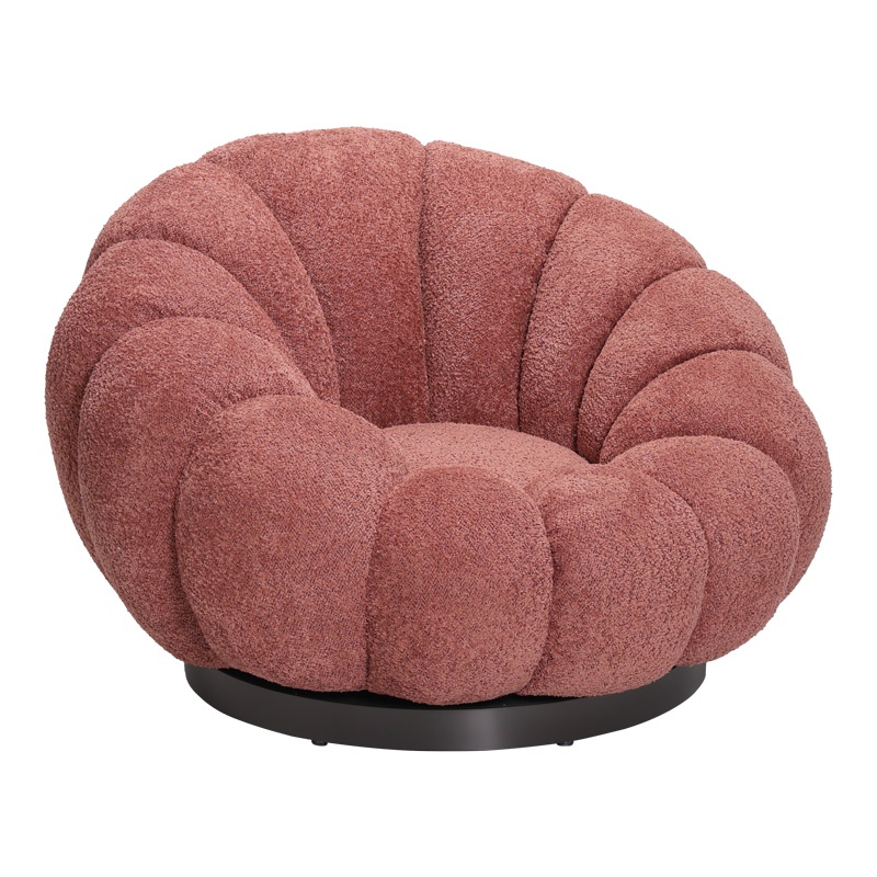 Fotoliu cu taburet picioare Nester boucle Mar putred 98x97x69 cm - 1 | YEO