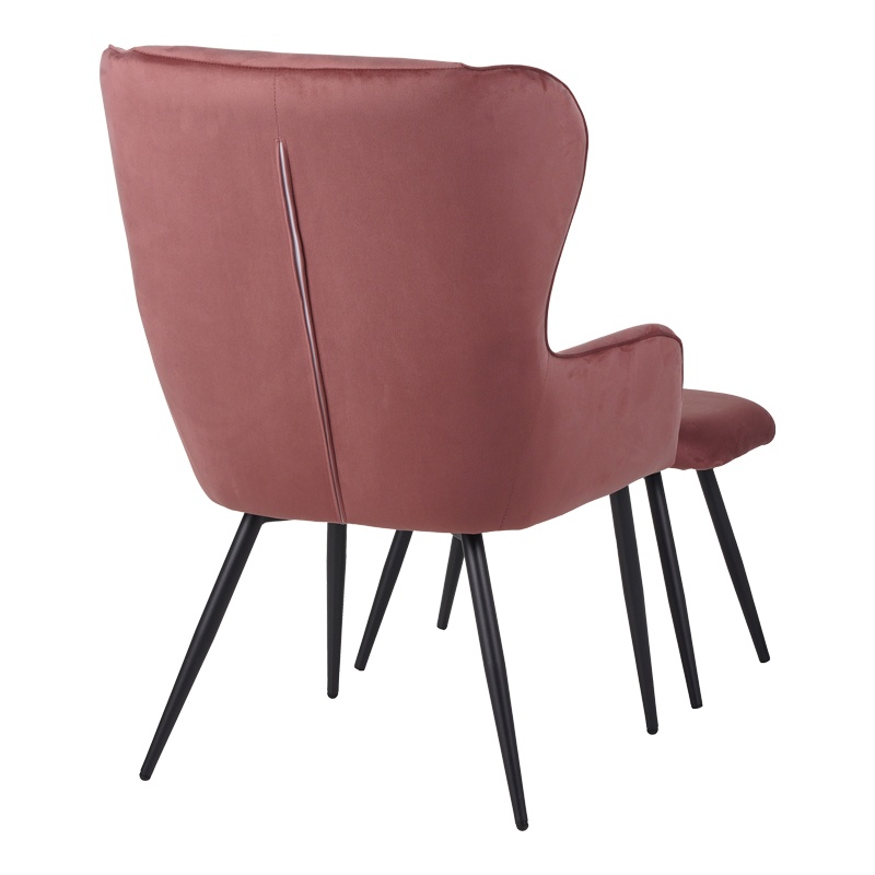 Fotoliu cu taburet Rueda, Pako World, Mar putred, 71x66x99 cm - 2 | YEO