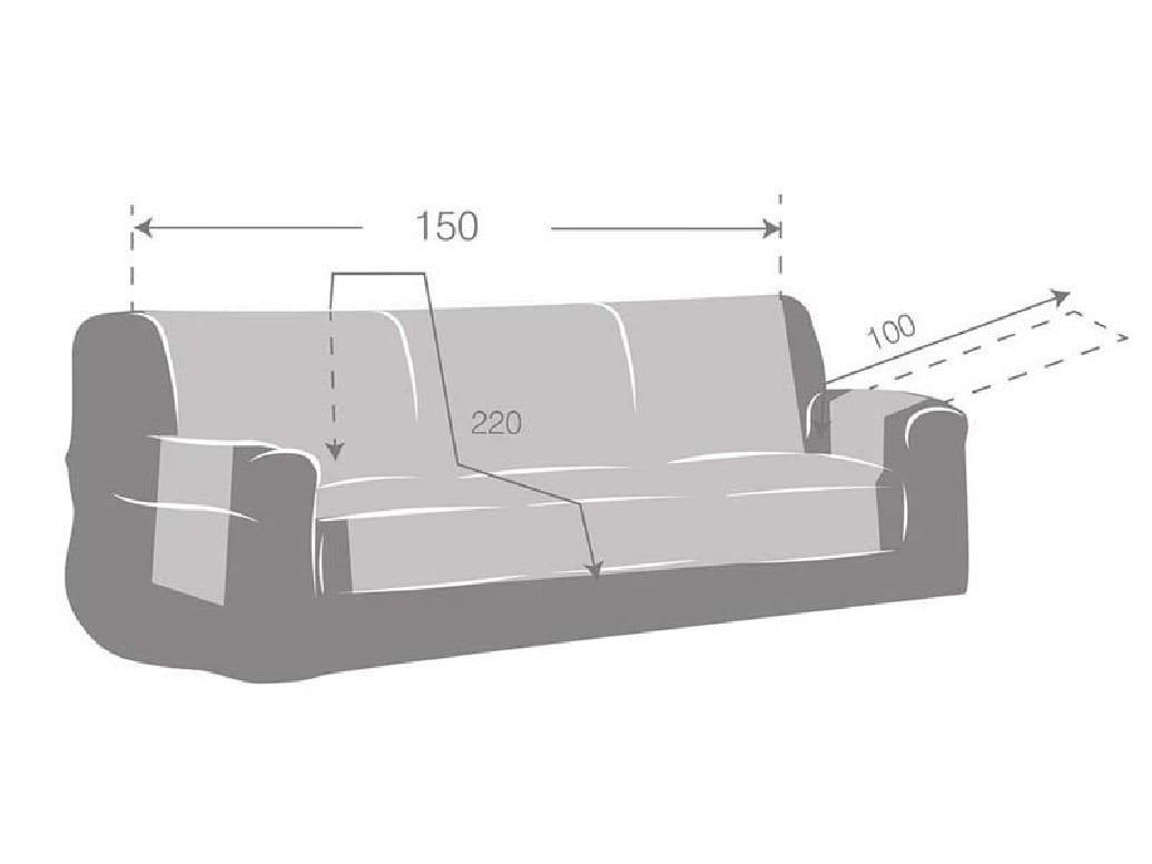 Husa Canapea 3 Persoane, Levante C02, 150 cm - 1 | YEO