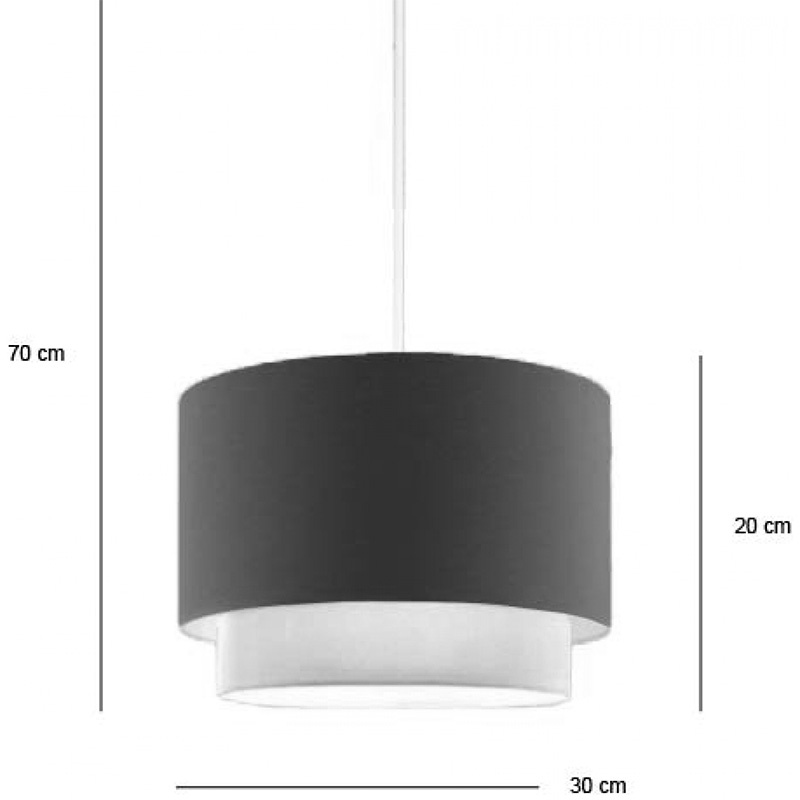 Lampa Rufio, Pako World, E27, Bej-Maro, 50x50x20 cm