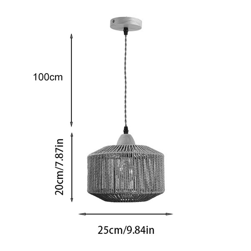 Lampa Siang Boho, Pako World, Natural, 25x25x20 cm