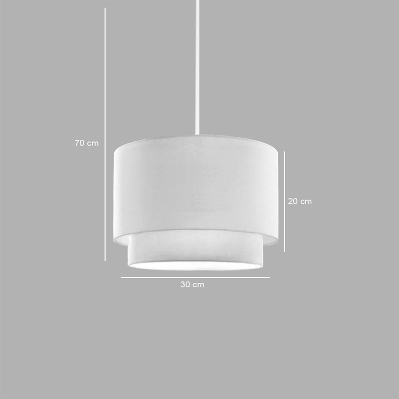 Lampa Tachi, Pako World, E27, Crem, 30x30x20 cm