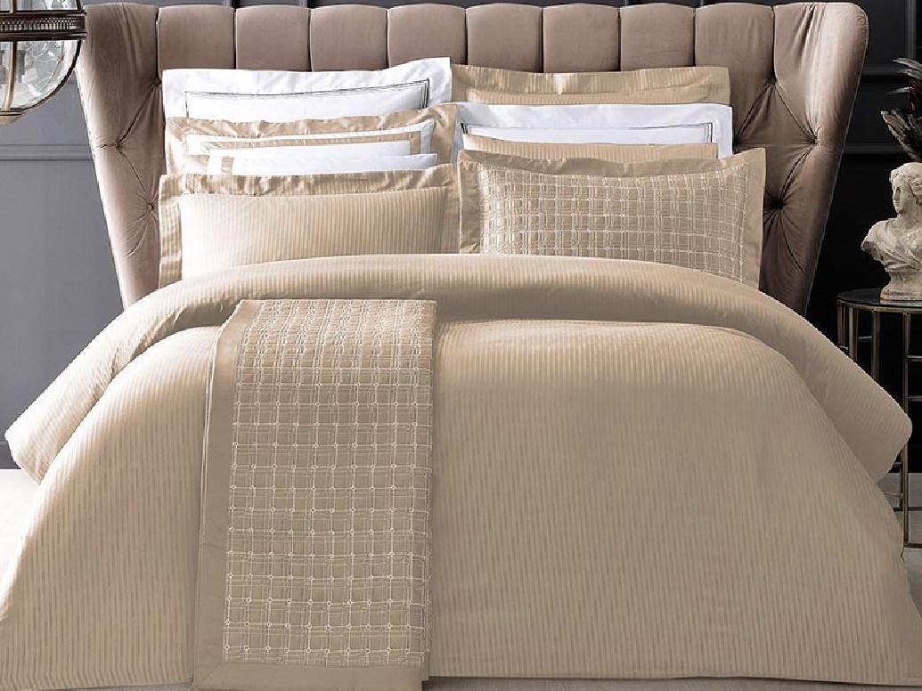 Lenjerie Linea Camel King Size (Bumbac Egiptean)