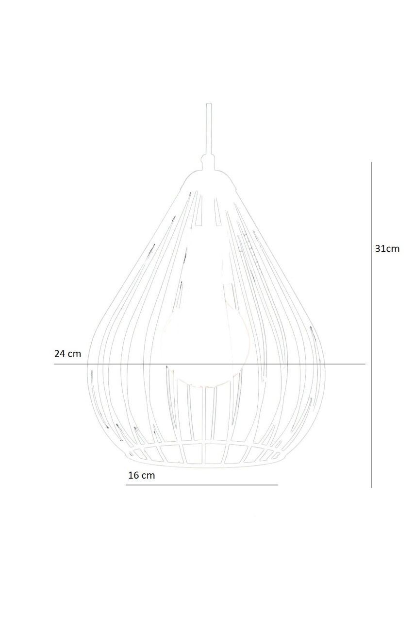 Lustra 205 Alb 31x24x65 cm