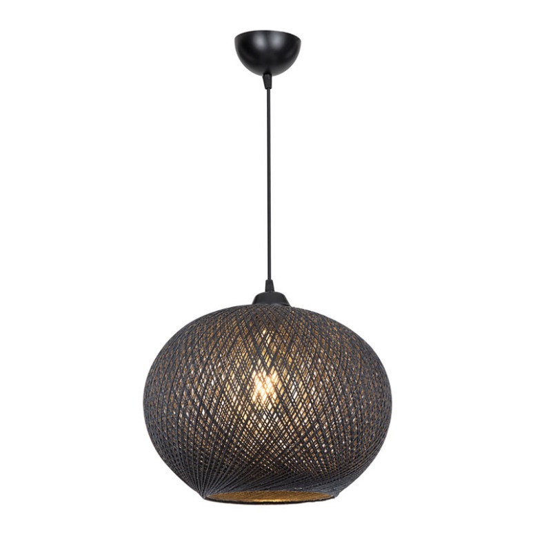 Lustra cu o singura lumina PWL-1112, E27, negru, 38x75 cm - 1 | YEO