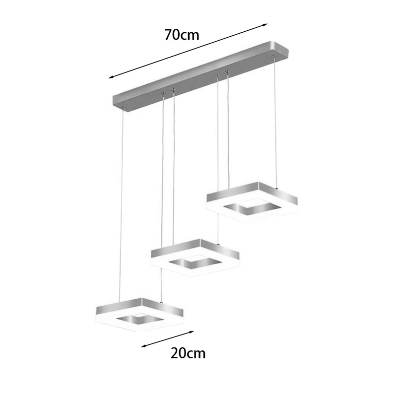 Lustra LED Benor Galben 70x20x15 cm