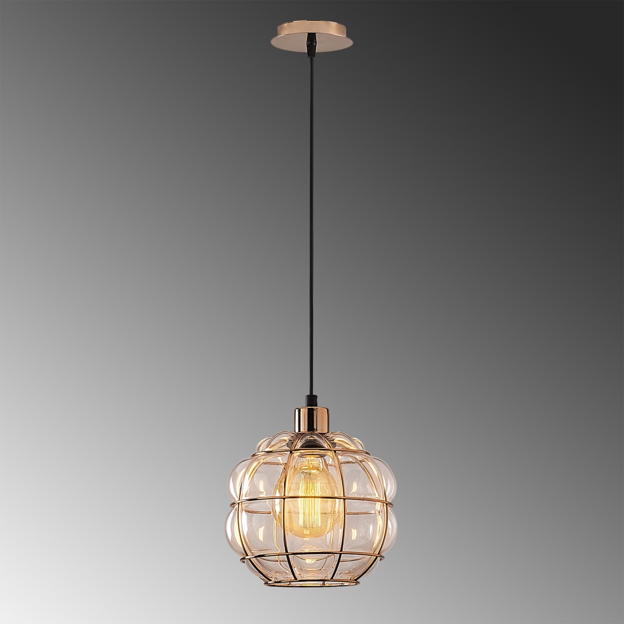 Lustra Safderun Cupru 23x23x111 cm - 3 | YEO