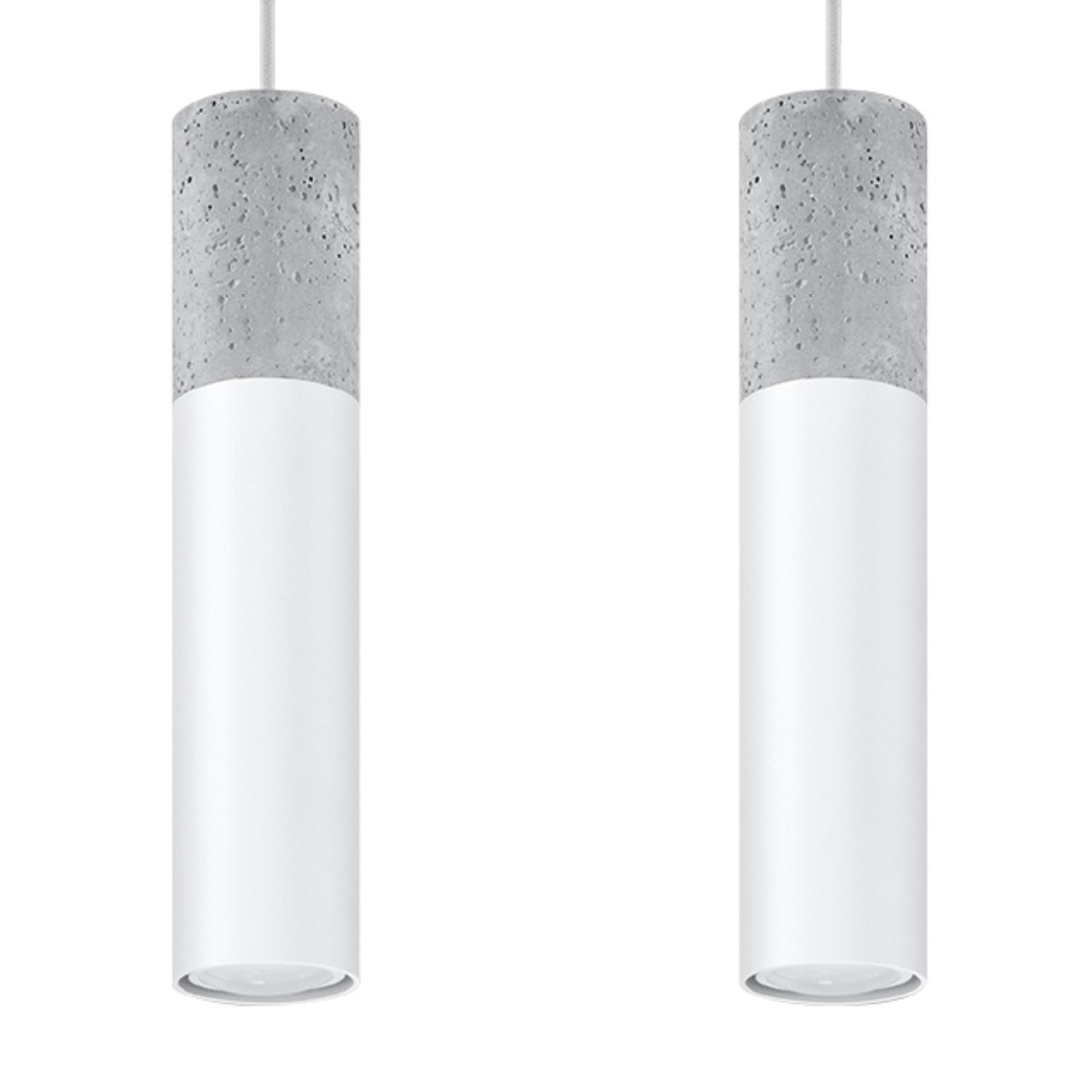 Lustra suspendata Borgio Alb 30x6x90 cm