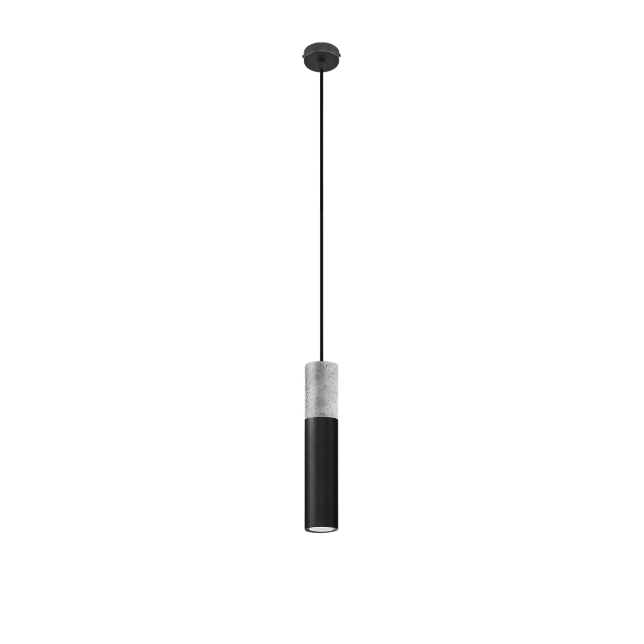 Lustra suspendata Borgio Negru 8x8x105 cm